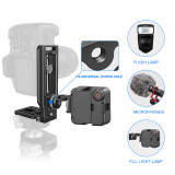DSLR Camera L Bracket, Universal Vertical Horizontal Switching Tripod Quick Release Plate with 1/4  Screw, Stabilizer Monopod Support Camera Mount