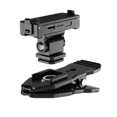 Magnetic/Charging Quick Release Adapter Mount Base Compatible with Osmo Action 5 Pro/4/3 Tripod Head with Cold Shoe Mount Type Base