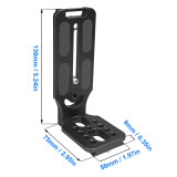 DSLR Camera L Bracket, Universal Vertical Horizontal Switching Tripod Quick Release Plate with 1/4  Screw, Stabilizer Monopod Support Camera Mount