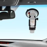 Suction Cup Phone Mount Bracket with 1/4 3/8 Holes, Quick Release Vacuum Car Camera Mount, Magic Arm Bracket with Phone Holder & Action Cam Adapter