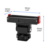 For OSMO 360 Insta360 Go 3 Go 3S Magnetic Quick Release Base 1/4  Screw Cold Shoe Mount Backpack Fast Clip for Thumb Camera Stand Bracket