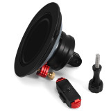 Suction Cup Phone Mount Bracket with 1/4 3/8 Holes, Quick Release Vacuum Car Camera Mount, Magic Arm Bracket with Phone Holder & Action Cam Adapter