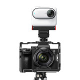 For Insta360 Go 3 Go 3S Magnetic Quick Release Base 1/4  Screw Cold Shoe Mount Backpack Fast Clip for Thumb Camera Stand Bracket