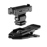 For Insta360 Go 3 Go 3S Magnetic Quick Release Base 1/4  Screw Cold Shoe Mount Backpack Fast Clip for Thumb Camera Stand Bracket