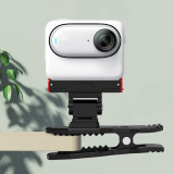 For OSMO 360 Insta360 Go 3 Go 3S Magnetic Quick Release Base 1/4  Screw Cold Shoe Mount Backpack Fast Clip for Thumb Camera Stand Bracket