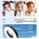 2 in 1 Phone Light, 3 Light Modes Magnetic Selfie Light, Picture Light Compatible with Phone 16 15 14 13 12 Pro Fill Light Phone Stand Video Vlog
