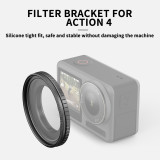 Camera Lens Filter Holder, 49mm Aluminum Lens Filters Adapter Ring Protective Frame for Sports Action Camera Accessories