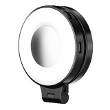 2 in 1 Phone Light, 3 Light Modes Magnetic Selfie Light, Picture Light Compatible with Phone 16 15 14 13 12 Pro Fill Light Phone Stand Video Vlog