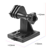Helmet Camera Mount Base Adapter, Action Camera Fix Mount Lightweight Convertor Compatible with Hero 13 12 Pocket 3 Stand Holder