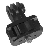 Aluminum Camera Tripod Mount Adapter, 1/4  Quick Release Camera Mount, 360 Swivel Tripod Adapter for OS-MO 360/Action Camera, Bike Motorcycle Holder Accessories