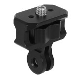 Aluminum Camera Tripod Mount Adapter, 1/4  Quick Release Camera Mount, 360 Swivel Tripod Adapter for OS-MO 360/Action Camera, Bike Motorcycle Holder Accessories