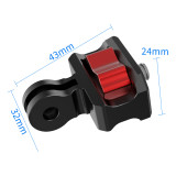 Aluminum Camera Tripod Mount Adapter, 1/4  Quick Release Camera Mount, 360 Swivel Tripod Adapter for OS-MO 360/Action Camera, Bike Motorcycle Holder Accessories
