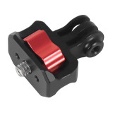 Aluminum Camera Tripod Mount Adapter, 1/4  Quick Release Camera Mount, 360 Swivel Tripod Adapter for OS-MO 360/Action Camera, Bike Motorcycle Holder Accessories