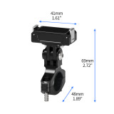 Camera Magnetic Base, 180° Adjustable Aluminum Quick Release Mount Adapter, Bike Handlebar Mount Compatible with  OSMO 360/Action 5pro/4/3/2 Most Bicycles Motorcycles