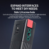 Compatible with Pocket 3 Battery Handle, 5000mAh Portable Power Handle with 1/4 Positioning Holes, Charging and Using Two-Way, Fast Charging, Power Display