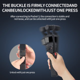 Compatible with Pocket 3 Battery Handle, 5000mAh Portable Power Handle with 1/4 Positioning Holes, Charging and Using Two-Way, Fast Charging, Power Display