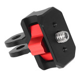 Aluminum Camera Tripod Mount Adapter, 1/4  Quick Release Camera Mount, 360 Swivel Tripod Adapter for OS-MO 360/Action Camera, Bike Motorcycle Holder Accessories