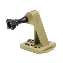Helmet Camera Mount Base Adapter, Action Camera Fix Mount Lightweight Convertor Compatible with Hero 13 12 Pocket 3 Stand Holder