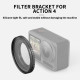 Camera Lens Filter Holder, 49mm Aluminum Lens Filters Adapter Ring Protective Frame for Sports Action Camera Accessories