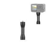 Carbon Fibre Selfie Stick Extension Rod with 1/4 Inch Screw/Positioning Hole, Camera Extension Pole Compatible with OS-MO 360/Pocket 4/Action 5 Pro, Hero 13, X4 Action Camera