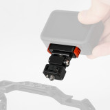 For OSMO 360 Insta360 Go 3 Go 3S Magnetic Quick Release Base 1/4  Screw Cold Shoe Mount Backpack Fast Clip for Thumb Camera Stand Bracket
