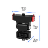 For OSMO 360 Insta360 Go 3 Go 3S Magnetic Quick Release Base 1/4  Screw Cold Shoe Mount Backpack Fast Clip for Thumb Camera Stand Bracket