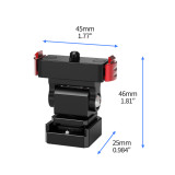 For OSMO 360 Insta360 Go 3 Go 3S Magnetic Quick Release Base 1/4  Screw Cold Shoe Mount Backpack Fast Clip for Thumb Camera Stand Bracket