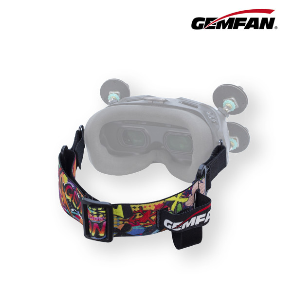 GEMFAN Cartoon Head Band for FPV Flight Video Glasses V2 Fixed Strap Replacement Headband Drone Parts