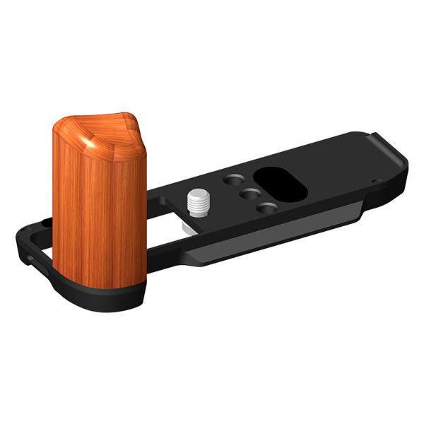Aluminum Alloy DSLR Camera Quick Release Plate for XM5 L-shaped Base Mounting Board Support Wooden Handle for X-M5