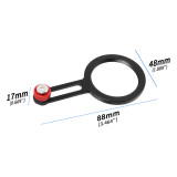 37mm Phone Filter Mount, Threaded Lens Filter Clip, Locking Knob Lens Filter Adapter Ring Compatible with Different Effects 37mm Round Camera Lens Filters