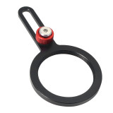 37mm Phone Filter Mount, Threaded Lens Filter Clip, Locking Knob Lens Filter Adapter Ring Compatible with Different Effects 37mm Round Camera Lens Filters