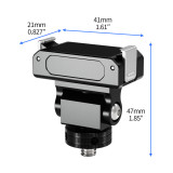For OSMO 360 Insta360 Go 3 Go 3S Magnetic Quick Release Base 1/4  Screw Cold Shoe Mount Backpack Fast Clip for Thumb Camera Stand Bracket