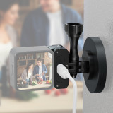 2in1 Magnetic Charging Base Foldable Tripod Mount 1/4  Power Supply for DJI ACTION 2 Action Camera Car Motorcycle Helmet Holder