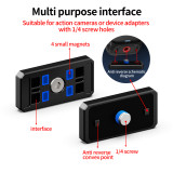 Magnetic Camera Quick Release Adapter Mount, Aluminum Magnetic Quick Release Plate Base, Tripod Adapter Mount for Action Cameras, Selfie Sticks