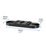 Magnetic Camera Quick Release Adapter with Double Side Elastic Snap, Aluminum Magnetic Tripod Adapter Mount, Quick Release Plate for Action Cameras