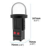 80M Camera Waterproof Dive Case Compatible with Pocket 3, Protective Underwater Diving Housing Shell with1/4 Expansion Hole & Cold Shoe for Action Camera