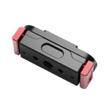 Magnetic Camera Quick Release Adapter with Double Side Elastic Snap, Aluminum Magnetic Tripod Adapter Mount, Quick Release Plate for Action Cameras