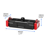 Magnetic Camera Quick Release Adapter with Double Side Elastic Snap, Aluminum Magnetic Tripod Adapter Mount, Quick Release Plate for Action Cameras