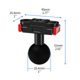 Magnetic Camera Quick Release Adapter with Double Side Elastic Snap, Aluminum Magnetic Tripod Adapter Mount, Quick Release Plate for Action Cameras