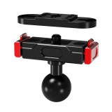 Magnetic Camera Quick Release Adapter with Double Side Elastic Snap, Aluminum Magnetic Tripod Adapter Mount, Quick Release Plate for Action Cameras