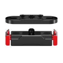 Magnetic Camera Quick Release Adapter with Double Side Elastic Snap, Aluminum Magnetic Tripod Adapter Mount, Quick Release Plate for Action Cameras