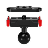 Magnetic Camera Quick Release Adapter with Double Side Elastic Snap, Aluminum Magnetic Tripod Adapter Mount, Quick Release Plate for Action Cameras