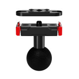 Magnetic Camera Quick Release Adapter with Double Side Elastic Snap, Aluminum Magnetic Tripod Adapter Mount, Quick Release Plate for Action Cameras
