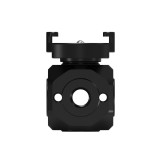Cold Shoe Mount Adapter, Aluminum 360° Rotating Quick Release Mount Base for Camera Cage Flash LED Light Monitor Microphone