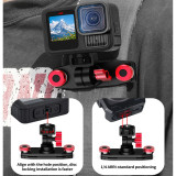 Camera Backpack Strap Clip with Quick Release System, Aluminum Camera Clip Mount Base Adapter, Camera Backpack Shoulder Holder Clip