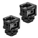 Triple Cold Shoe Mount Adapter with 1/4  Thread, Monitor Hot Shoe Extension Bracket Base, Aluminum Shoe Mount Holder for Microphone Fill Light DSLR Camera Cage Rig