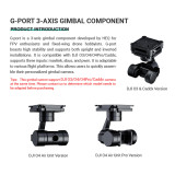 HEQ FPV 3 Axis Gimbal Assembly for DJI O4 High-Definition Image Transmission Drone (PRO version)