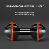 25.4mm Double Ball Mount Adapter Extender Bar Compatible with Double Socket Arms Brackets for Cell Phone Camera on Motocycle Vehicles