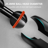 25.4mm Double Ball Mount Adapter Extender Bar Compatible with Double Socket Arms Brackets for Cell Phone Camera on Motocycle Vehicles