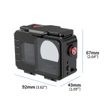 80M Camera Dive Case with 1/4 Screw Hole & Cold Shoe, Underwater Diving Protective Housing Shell, Waterproof Case Compatible with Action5Pro/4/3